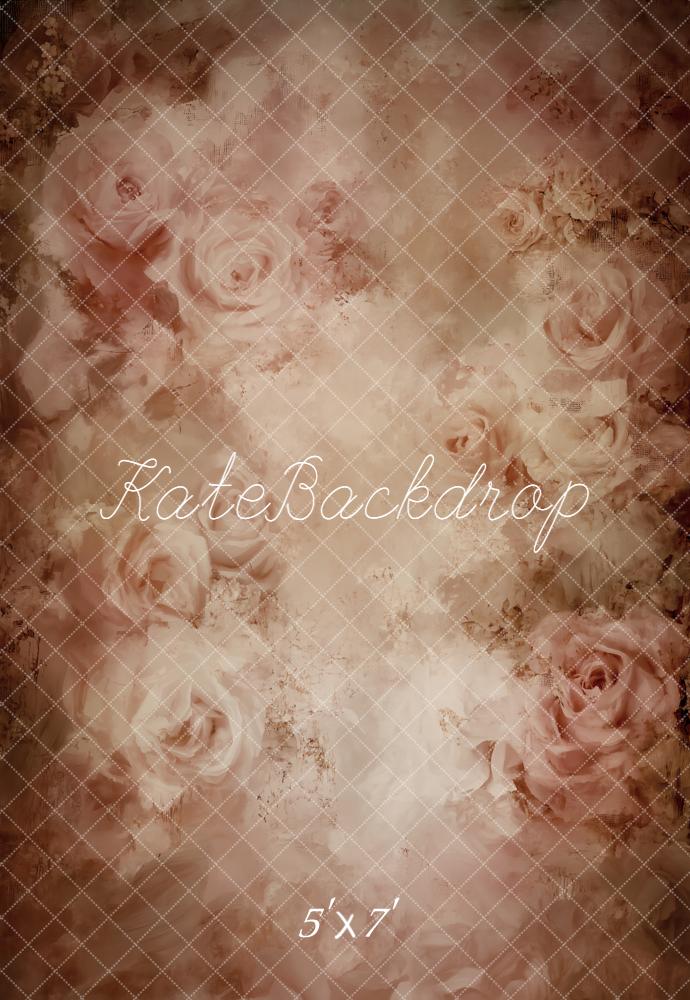 Kate Vintage Blush Roses Fine Art Backdrop Designed by Emetselch -UK