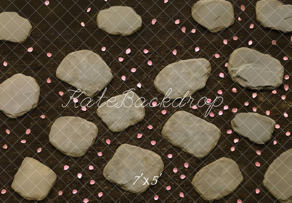 Kate Stone Pathway Pink Petals Backdrop Designed by Mini MakeBelieve -UK