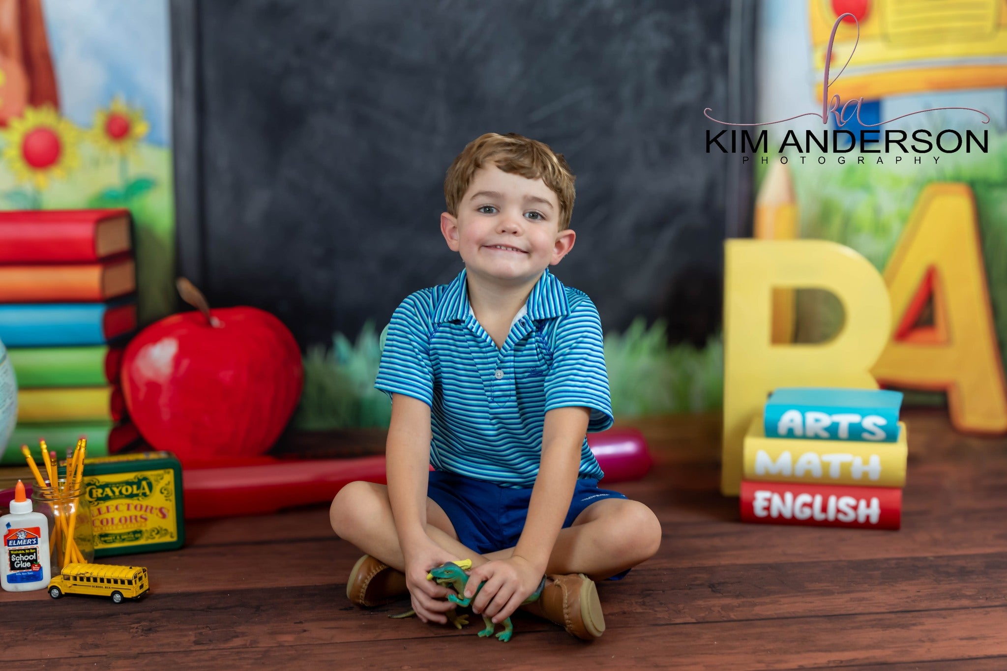 Kate Graduation School Blackboard Rainbow Apples Backdrop Designed by Mini MakeBelieve -UK