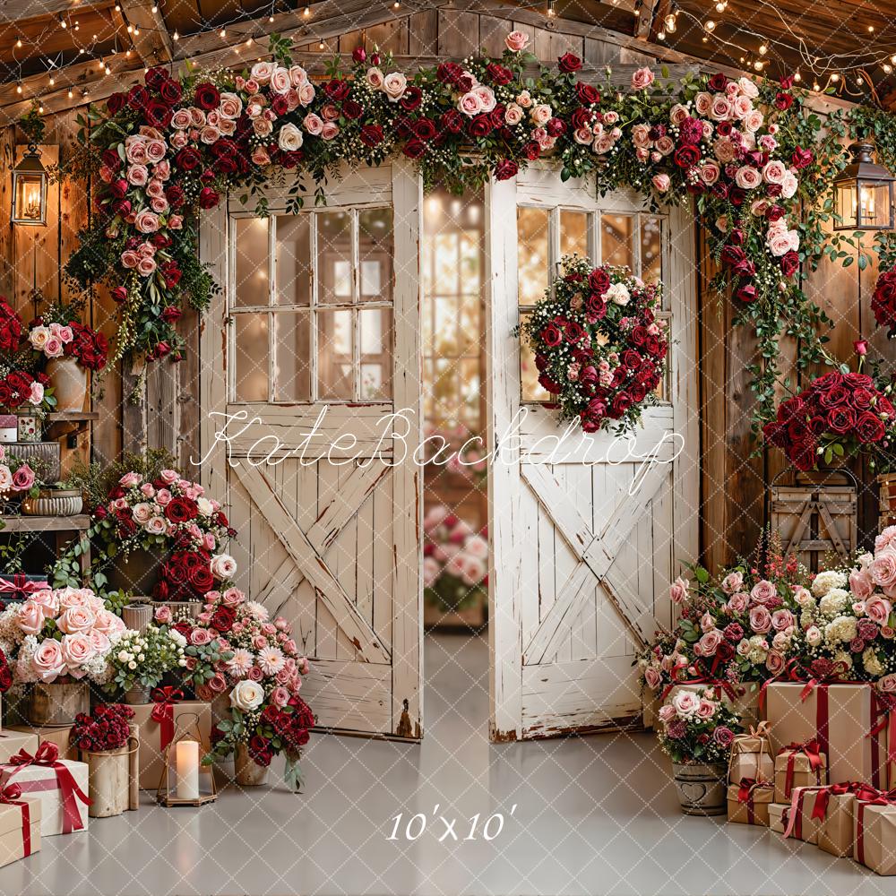 Kate Floral Arch Rustic Gifts Door Backdrop Designed by Emetselch
