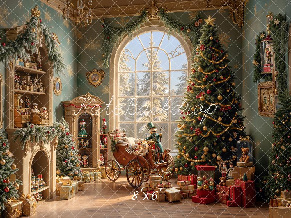 On Sale Kate Christmas Tree Toys Vintage Room Backdrop Designed by Emetselch -UK