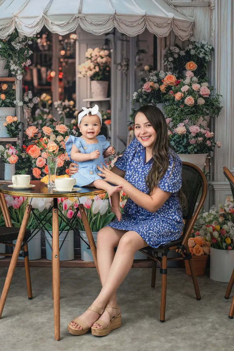 Kate Spring Flower Shop Floral Backdrop Designed by Mini MakeBelieve -UK