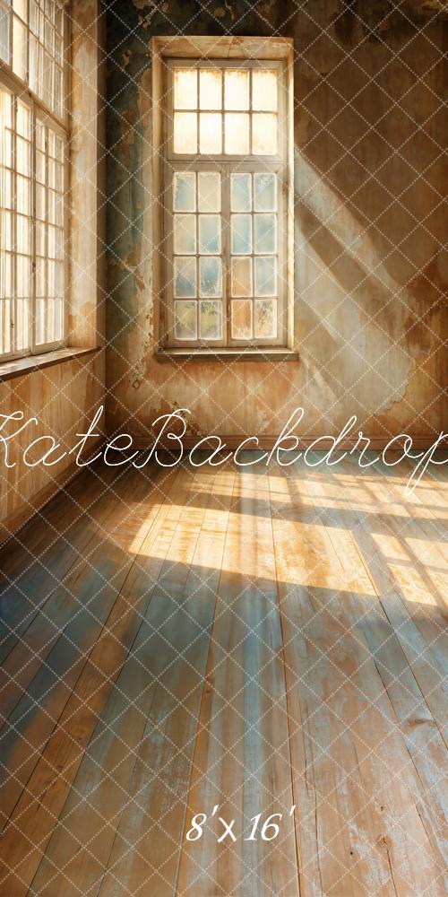 Kate Sweep Rustic Sunlit Vintage Room Backdrop Designed by Emetselch -UK