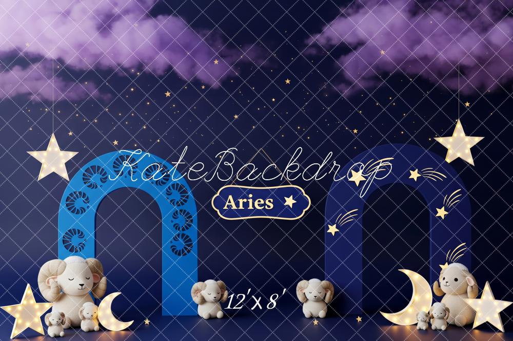 Kate Aries Star Arch Sheep Night Backdrop Designed by Patty Robert