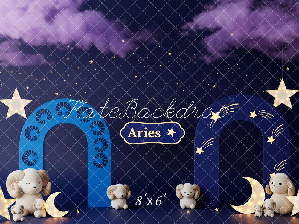 Kate Aries Star Arch Sheep Night Backdrop Designed by Patty Robert