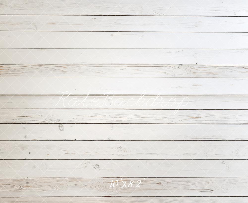 Kate White Wood Plank Texture Backdrop Designed by Mandy Ringe Photography -UK