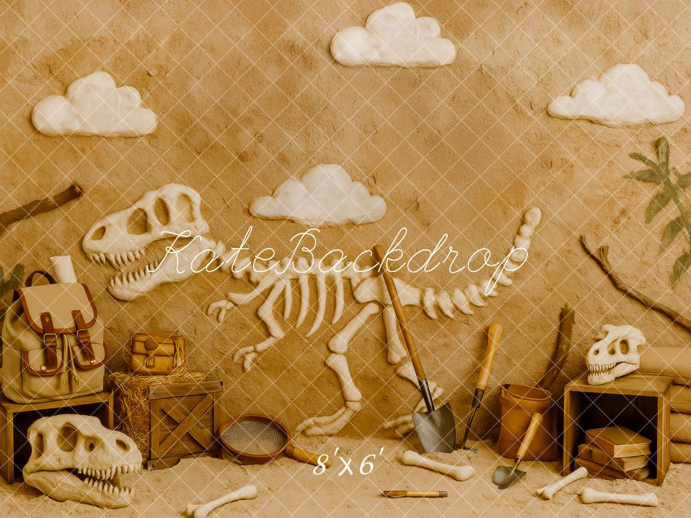 Kate Dinosaur Fossil Dig Adventure Backdrop Designed by Patty Robert