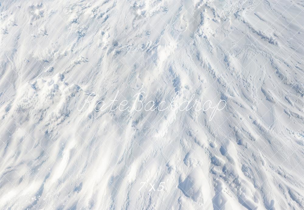 Kate Snowy Floor Texture White Backdrop Designed by Emetselch -UK