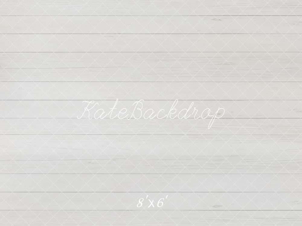 Kate White Wood Plank Texture Backdrop Designed by Emetselch -UK