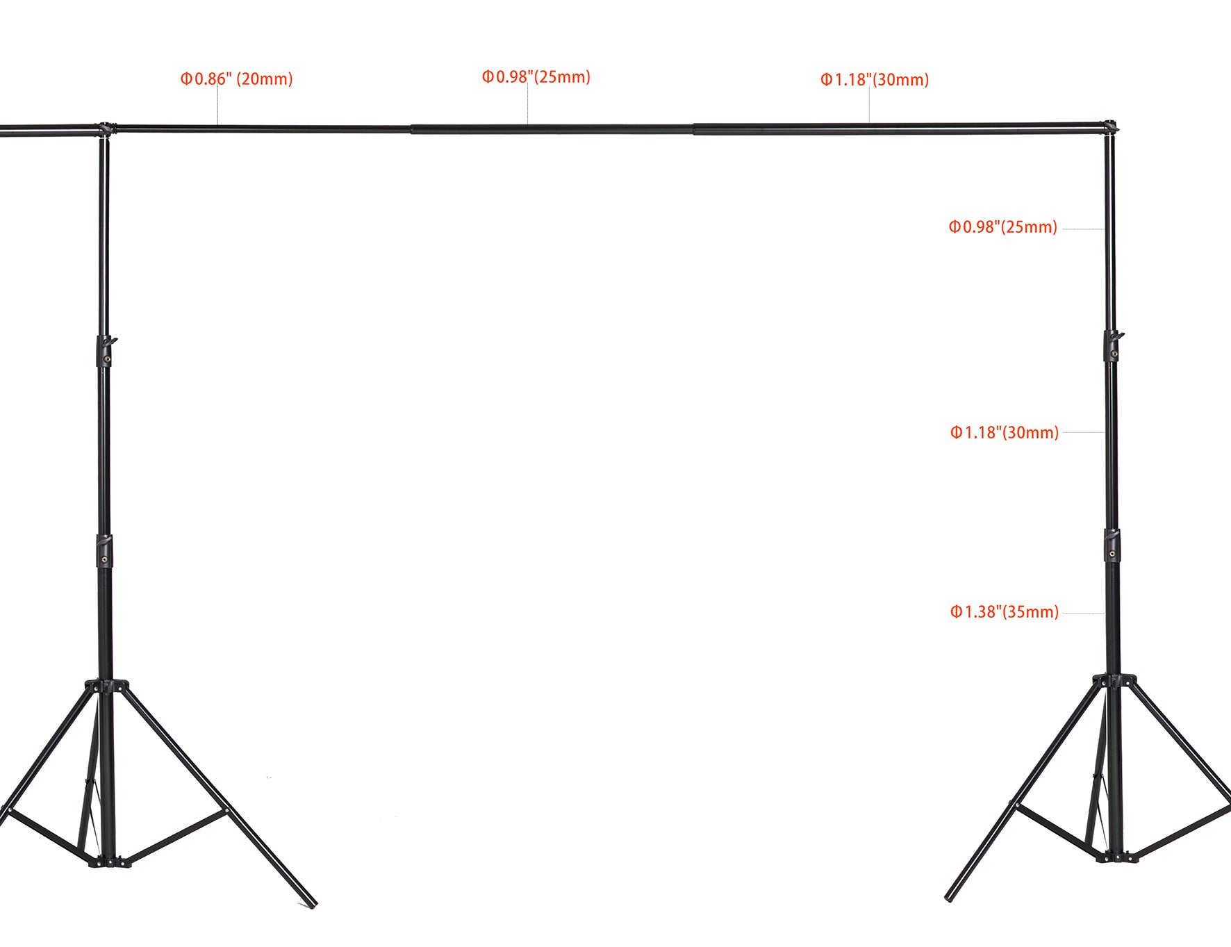 Kate 6x3m Frame Stand for room set( including 8 clips + one carrying case) -UK