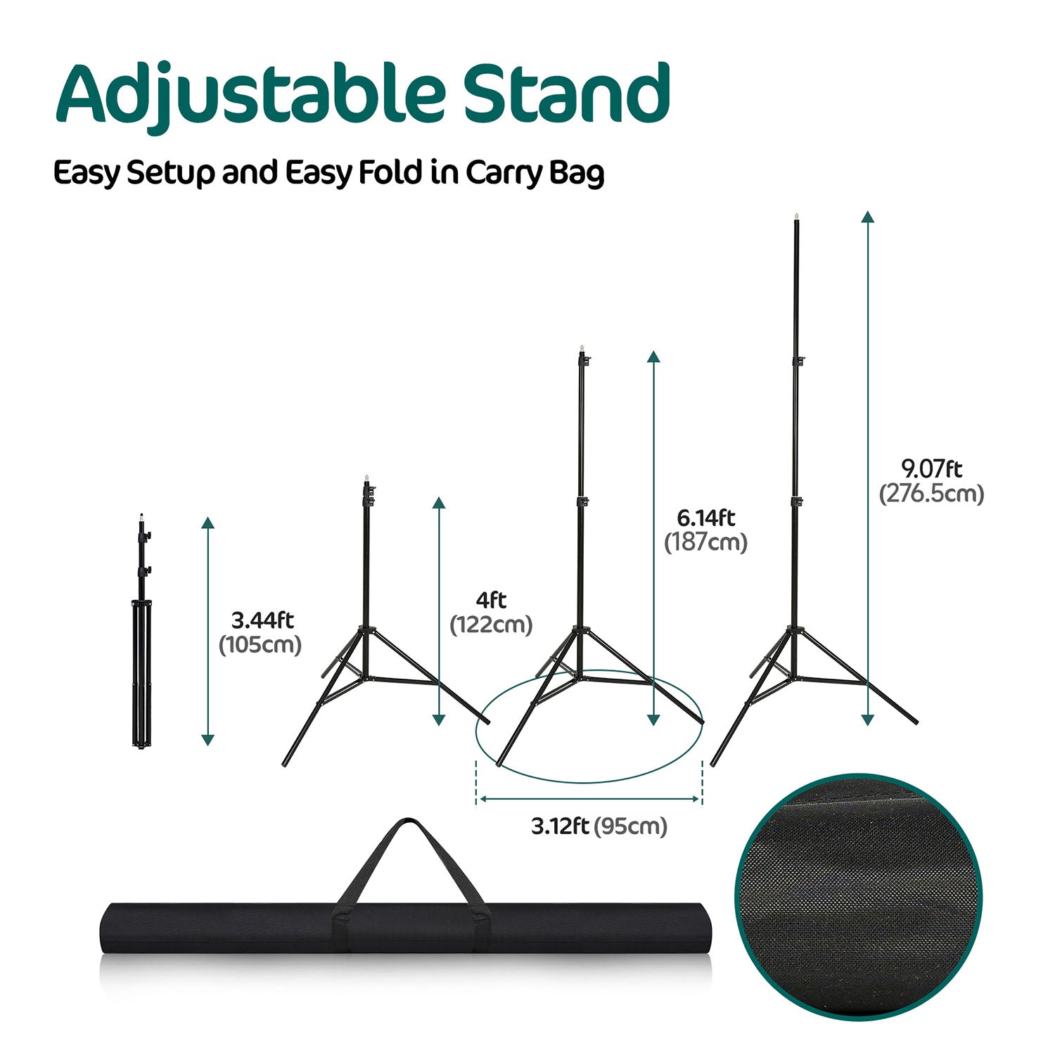 On Sale Kate Equipment 8.5x10ft&10x10ft Black Aluminum Backdrops Stand (3cm Thick) -UK