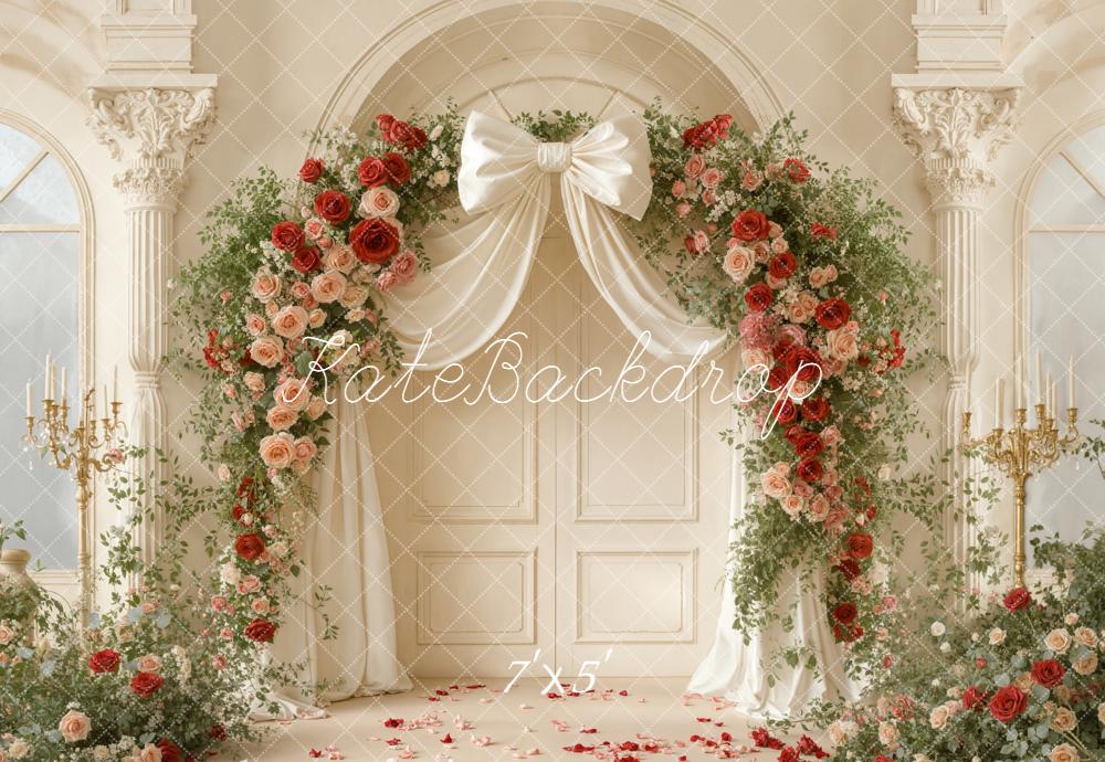 Kate Garland Elegant Columns Cream Backdrop Designed by Emetselch -UK