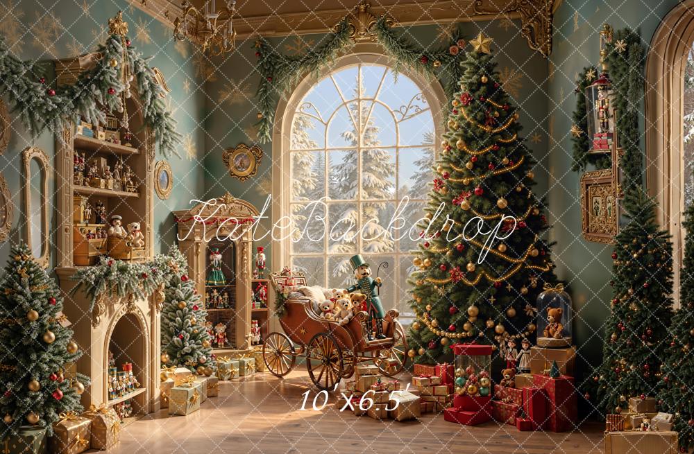 On Sale Kate Christmas Tree Toys Vintage Room Backdrop Designed by Emetselch -UK