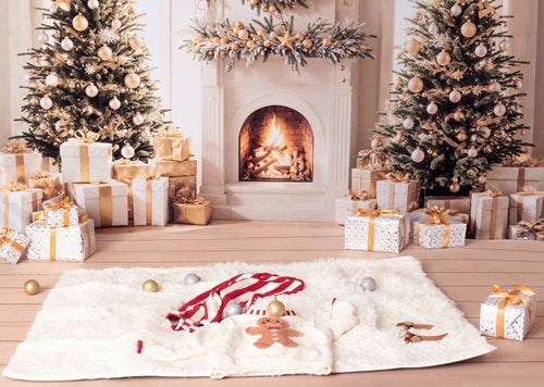 Kate Christmas Tree Fireplace Wreath Gifts Backdrop Designed by Emetselch -UK