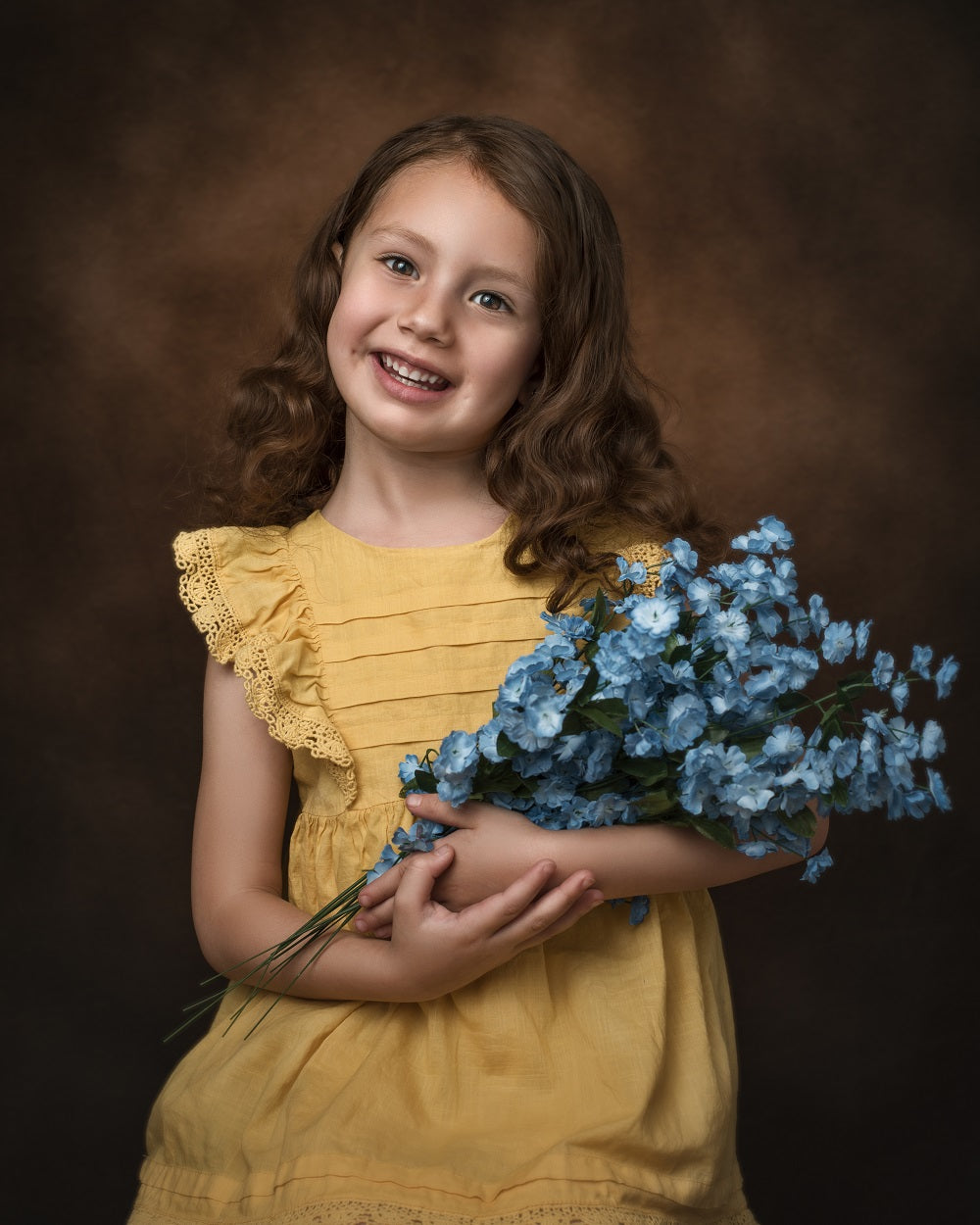 Kate Abstract Brown/Dark Gray Collapsible Backdrop Photography 5X6.5ft(1.5x2m) -UK