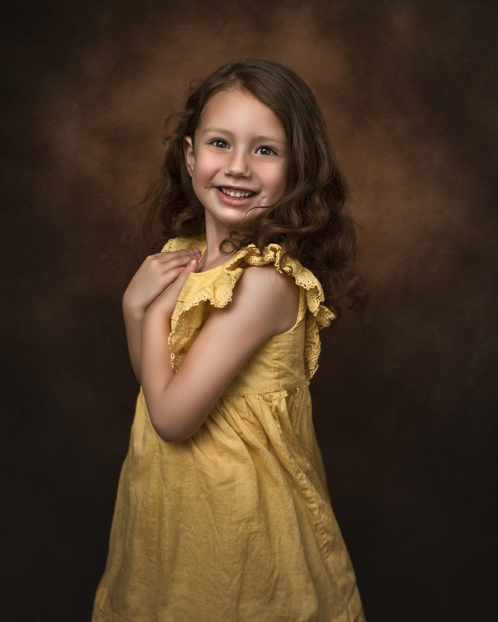 Kate Abstract Brown/Dark Gray Collapsible Backdrop Photography 5X6.5ft(1.5x2m) -UK