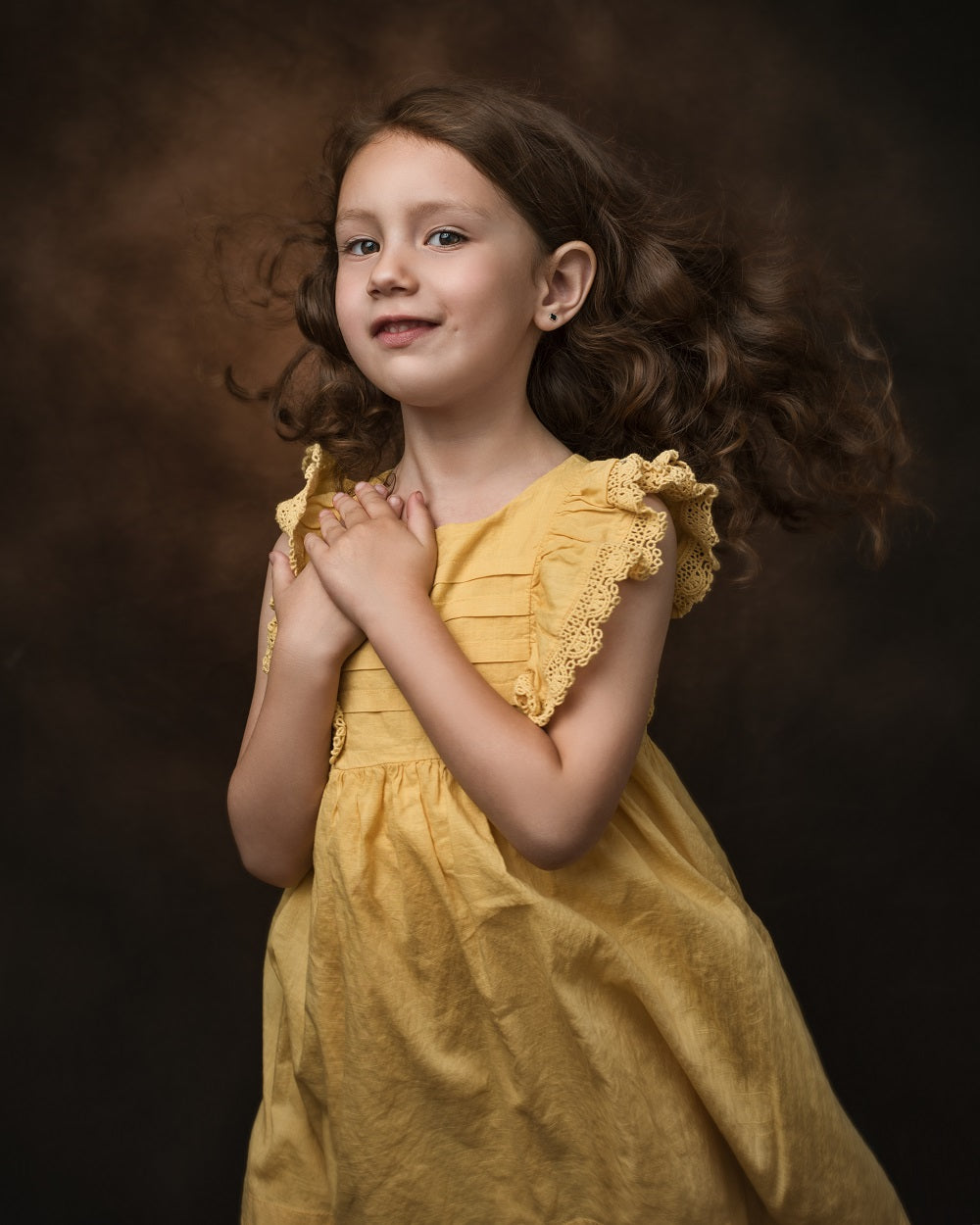 Kate Abstract Brown/Dark Gray Collapsible Backdrop Photography 5X6.5ft(1.5x2m) -UK