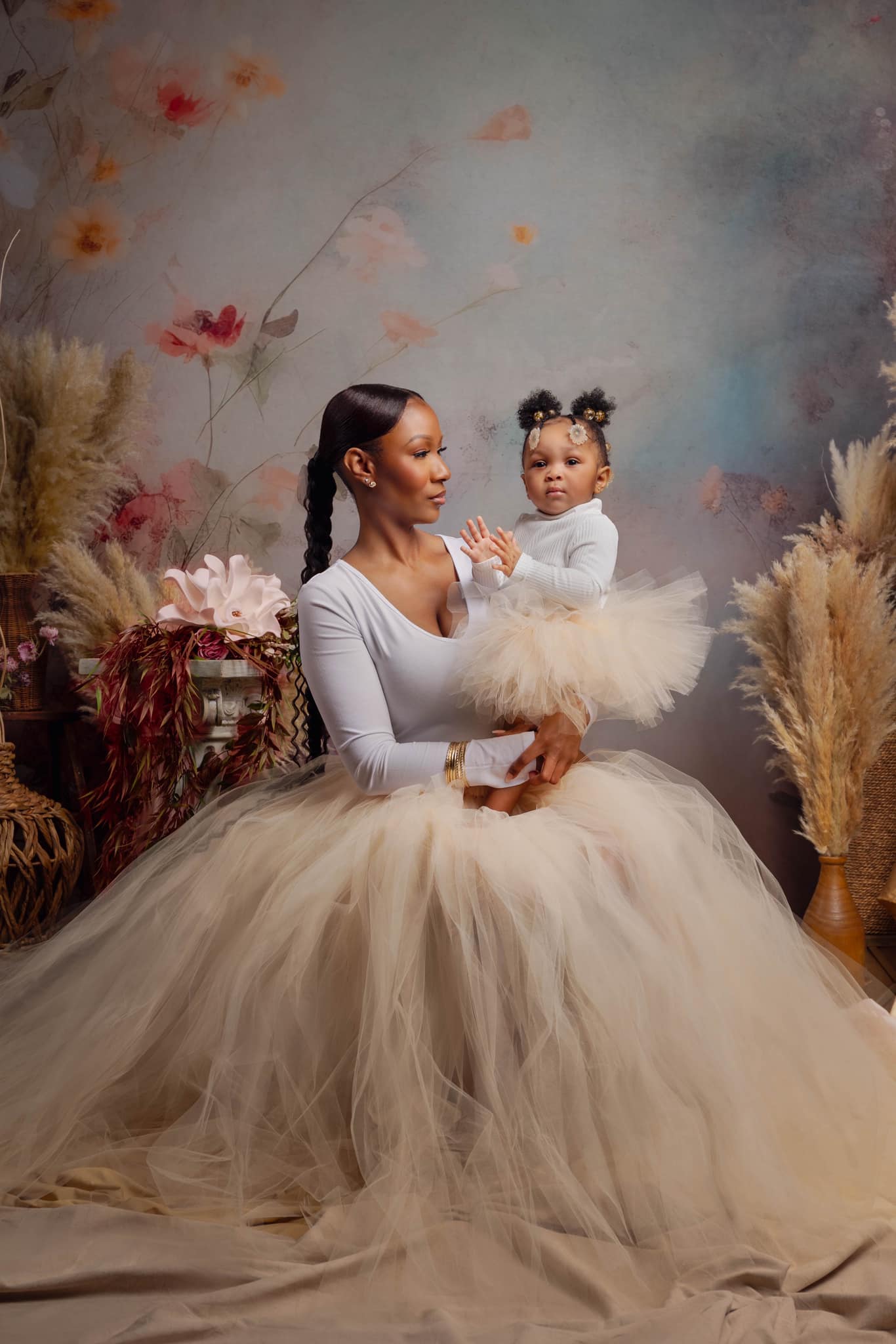 Kate Mystical Blooms Fine Art Fleece Backdrop Designed by Patty Robert -UK