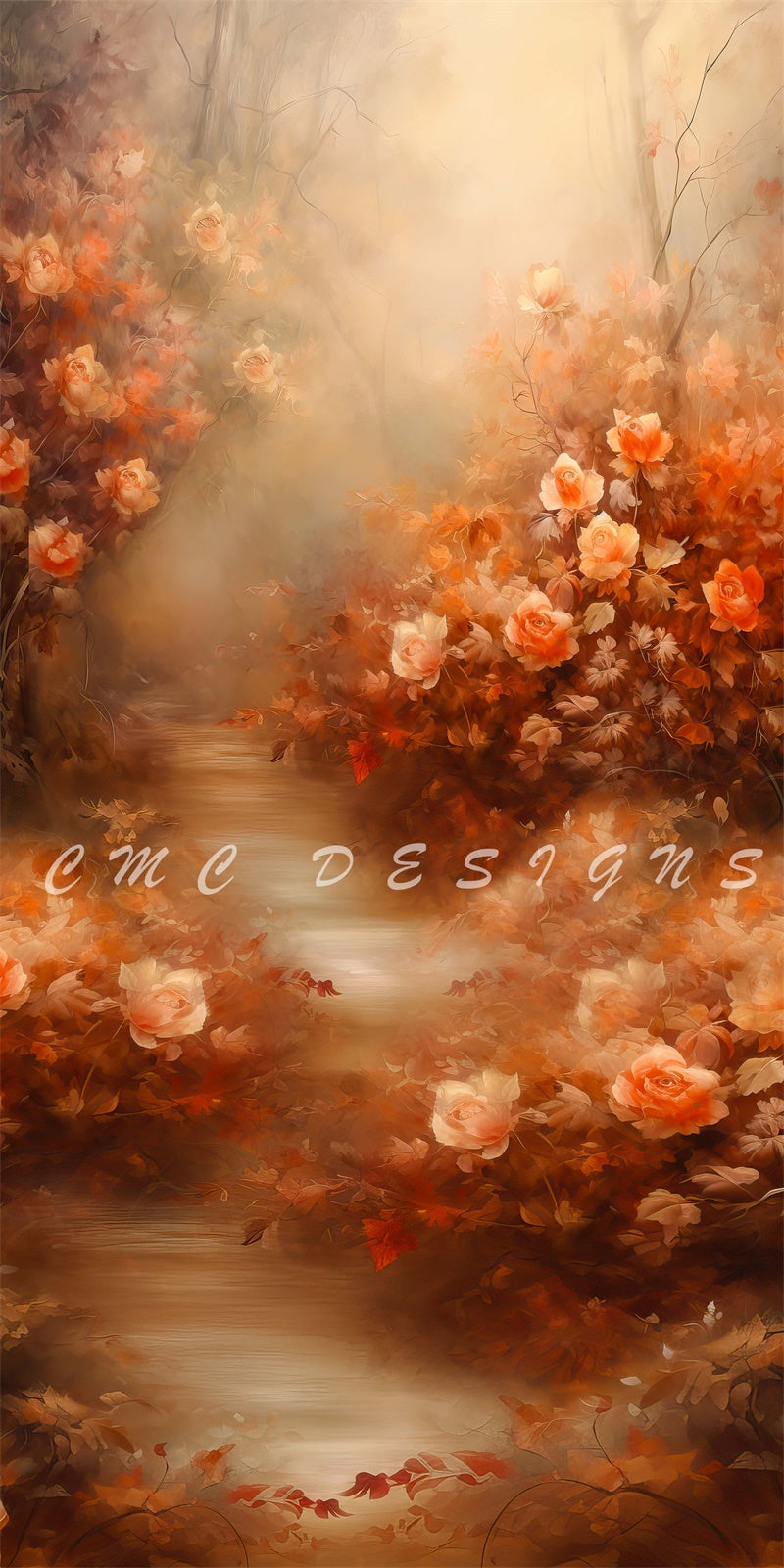 Kate Sweep Autumns Flower Backdrop Designed by Candice Compton