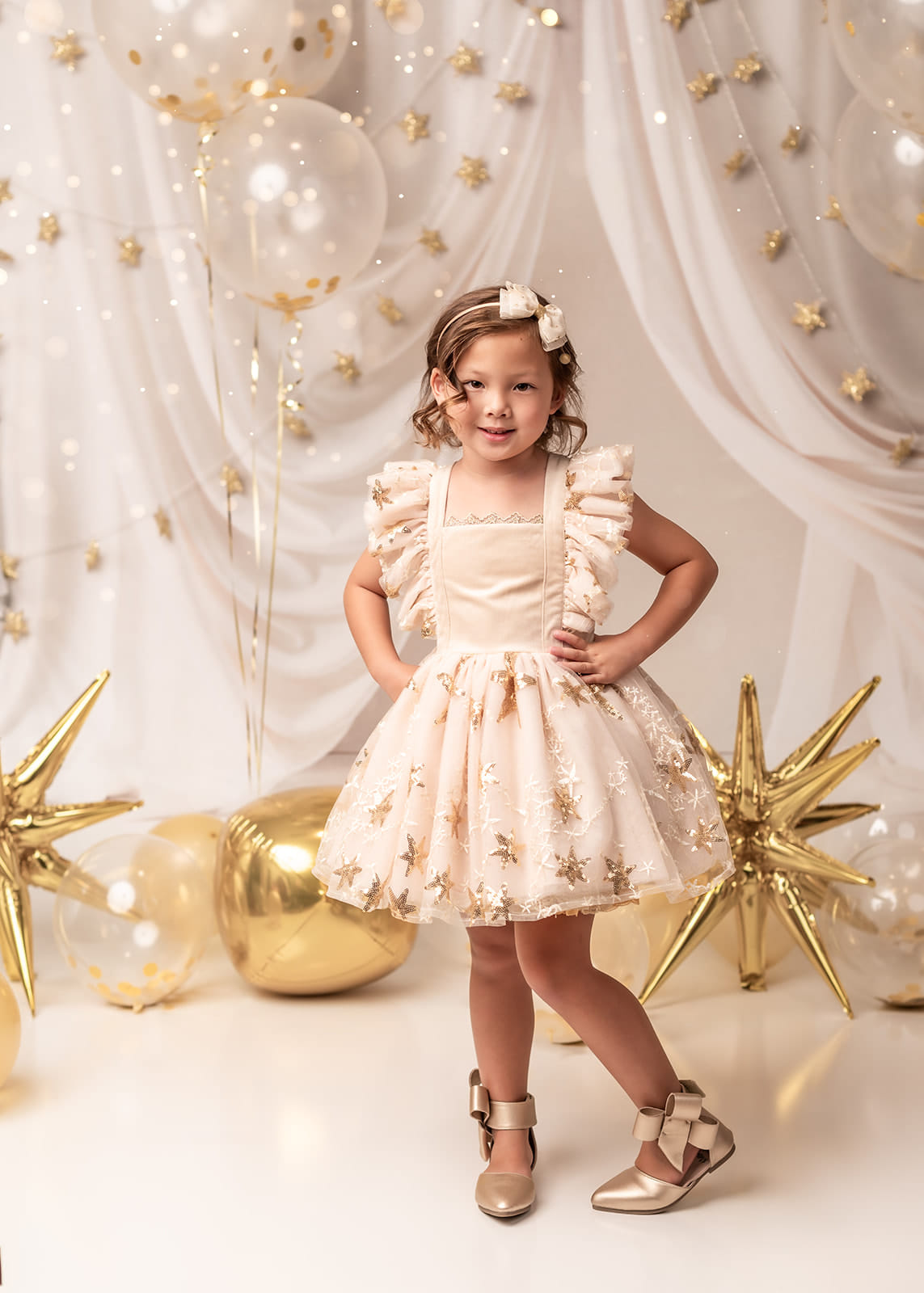 Lightning Deals Kate White Soft Curtain Wall Backdrop Designed by Emetselch -UK