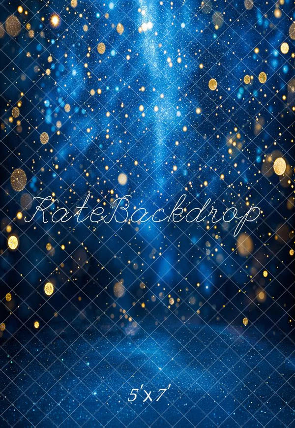 Lightning Deals Kate Blue Bokeh Glitter Backdrop Designed by Emetselch