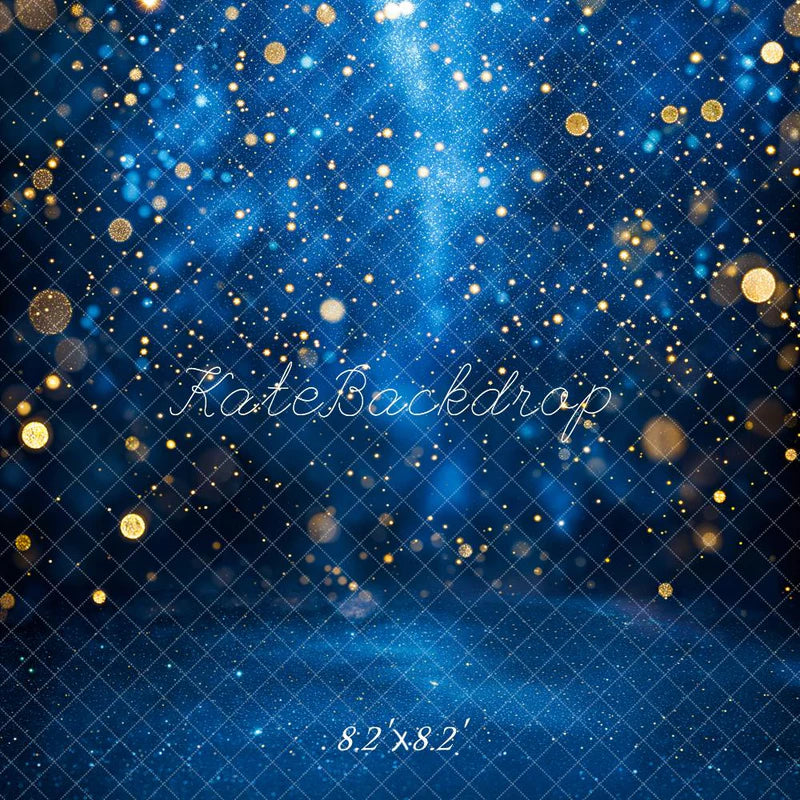 Lightning Deals Kate Blue Bokeh Glitter Backdrop Designed by Emetselch