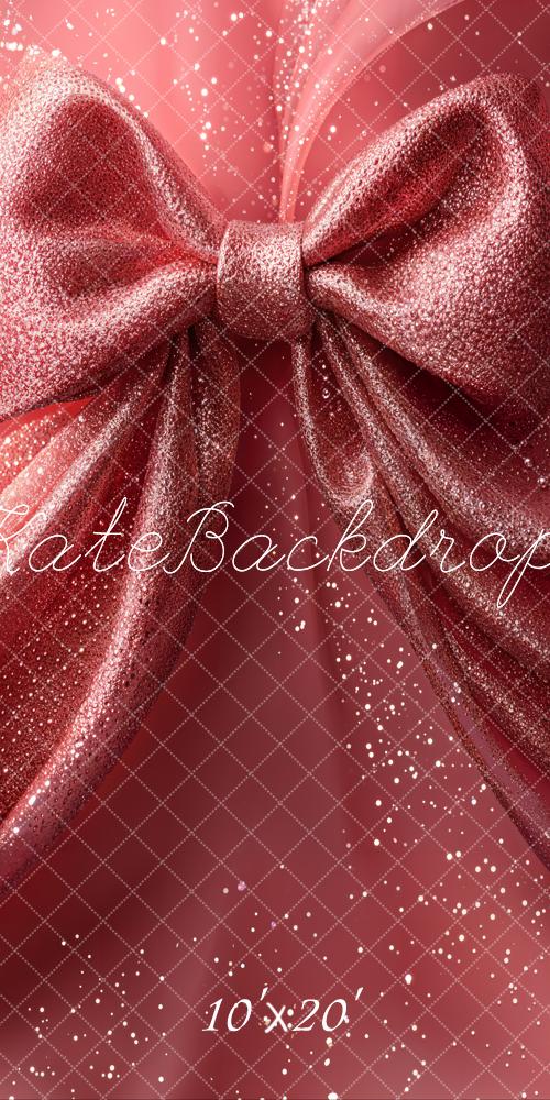 Kate Sparkling Pink Big Bow Backdrop Designed by Emetselch -UK