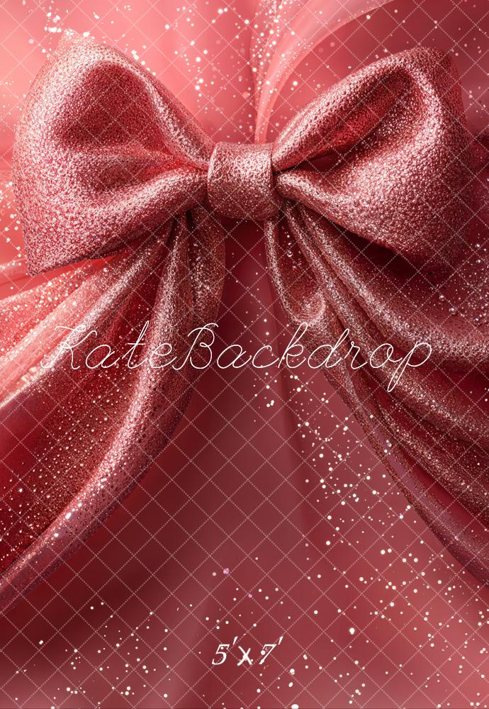 Kate Sparkling Pink Big Bow Backdrop Designed by Emetselch -UK