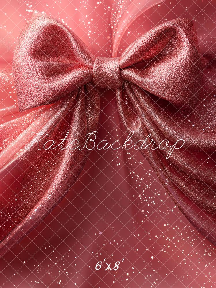 Kate Sparkling Pink Big Bow Backdrop Designed by Emetselch -UK