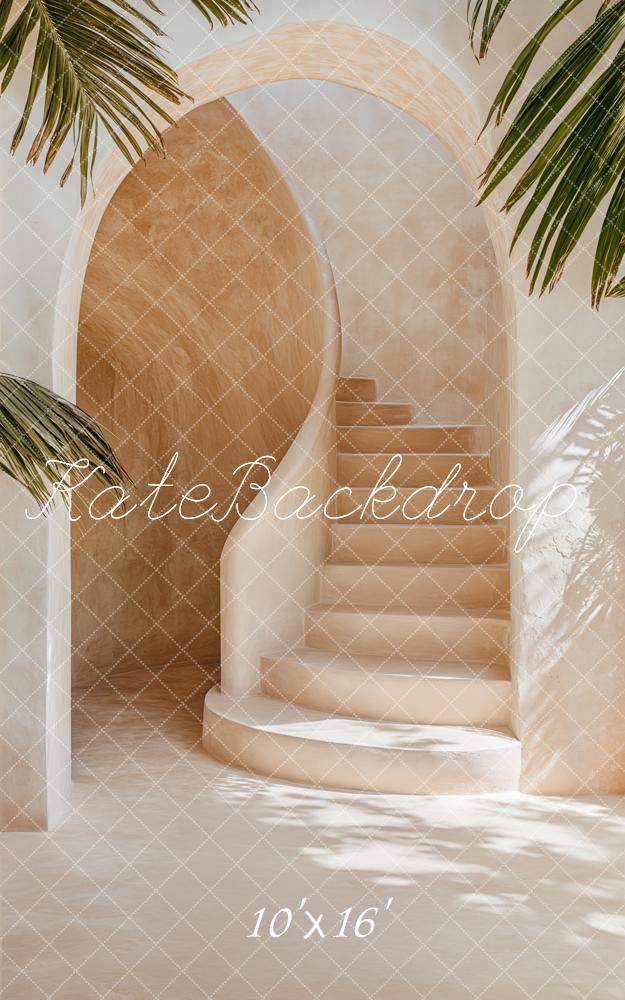 Kate Sweep Neutral Arch Stairs Boho Backdrop Designed by Emetselch -UK
