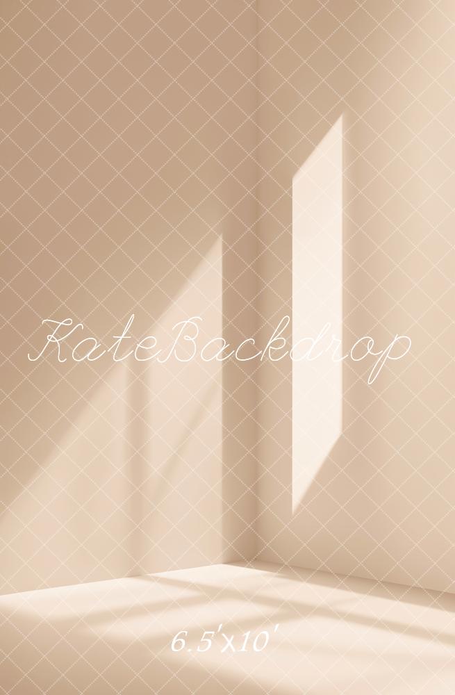Kate Beige Light Corner Wall Backdrop Designed by Chain Photography