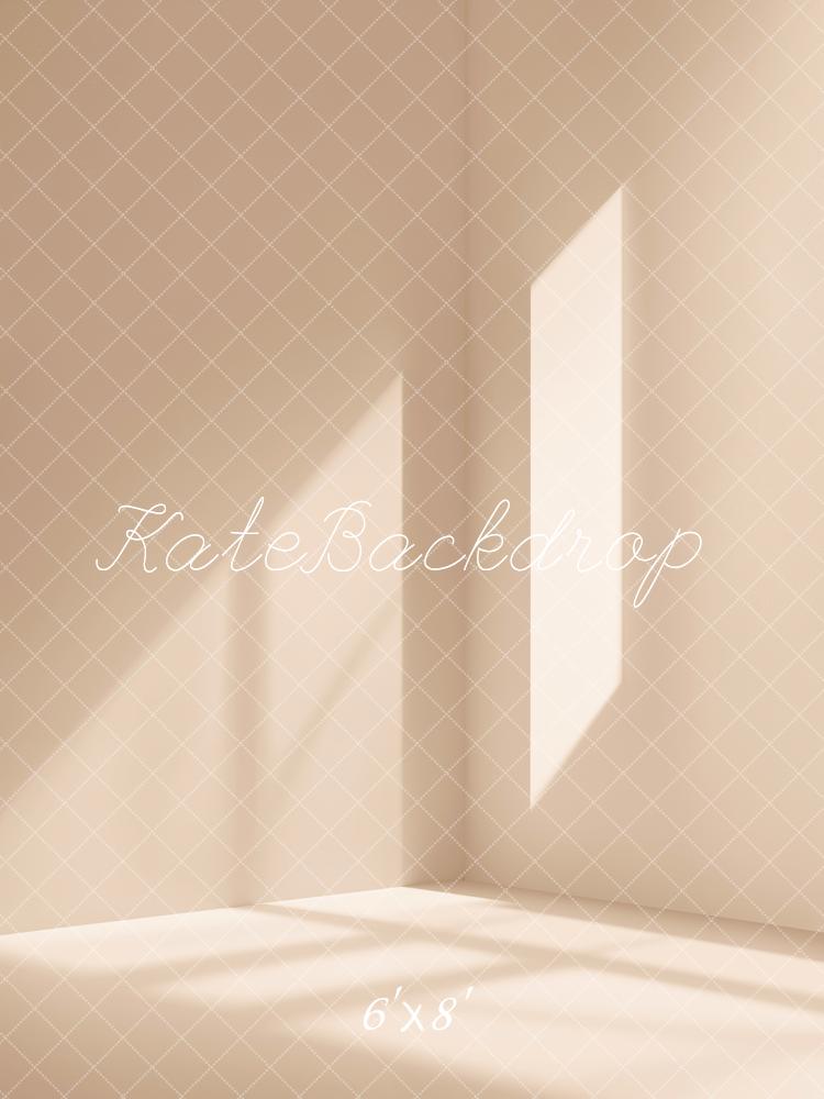 Kate Beige Light Corner Wall Backdrop Designed by Chain Photography