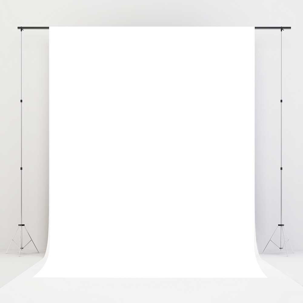 Kate Solid White Vinyl Floor Backdrop