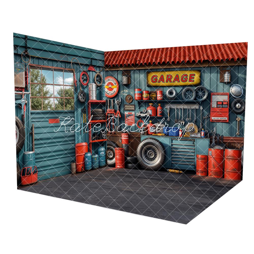 Kate Ink Blue Garage Tools Holder Room Set