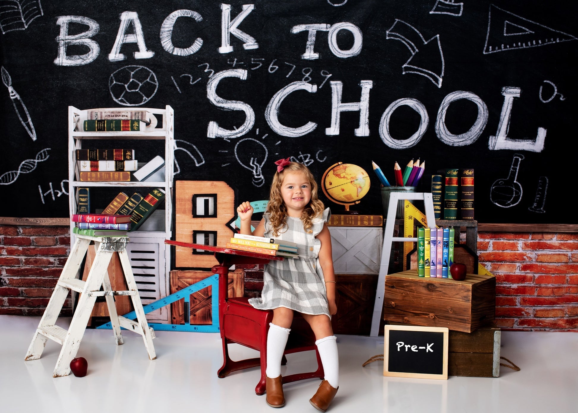 Kate Back To School Backdrop Designed by Emetselch