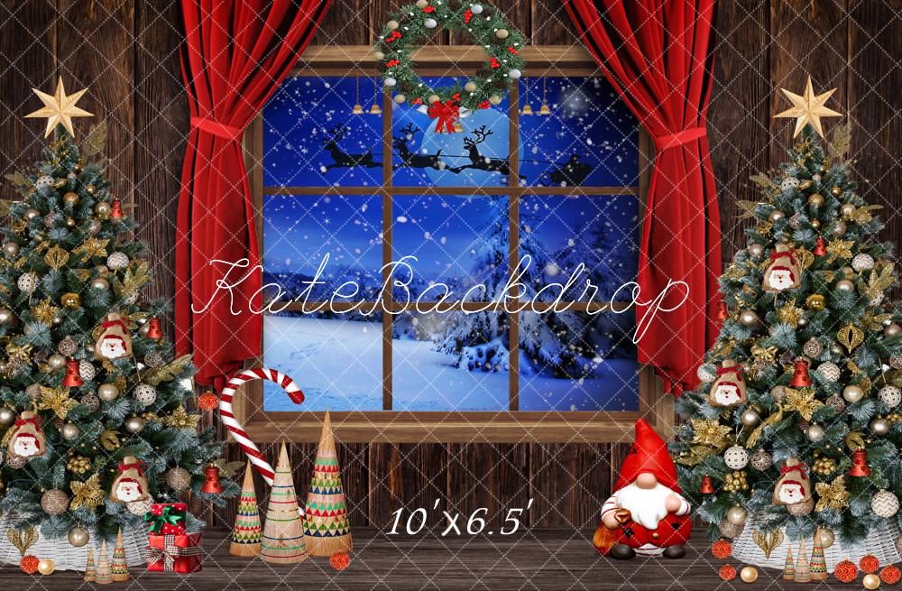 Kate Christmas Trees Window Backdrop Designed by Chain Photography -UK