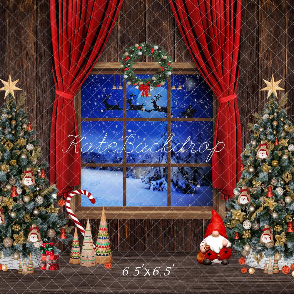 Kate Christmas Trees Window Backdrop Designed by Chain Photography -UK