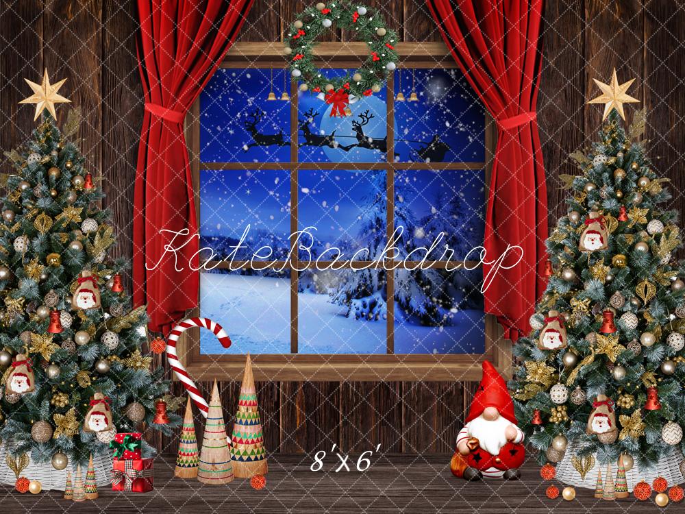Kate Christmas Trees Window Backdrop Designed by Chain Photography -UK
