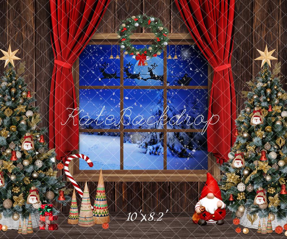 Kate Christmas Trees Window Backdrop Designed by Chain Photography -UK