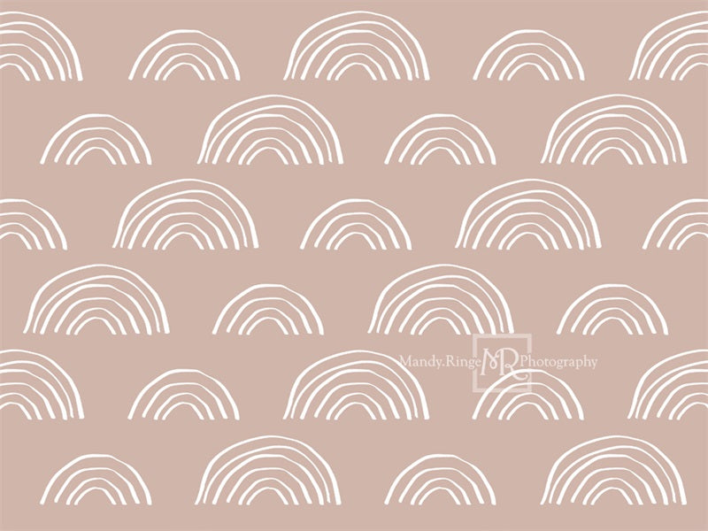 Kate Neutral Boho Rainbow Backdrop Designed by Mandy Ringe Photography -UK