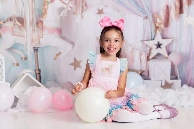 Kate Unicorn Carousel Dreams Backdrop Designed by Mandy Ringe Photography -UK