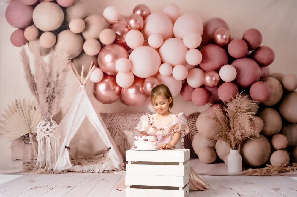 Lightning Deals Kate Boho Balloons Tent Backdrop Designed by Mandy Ringe Photography -UK