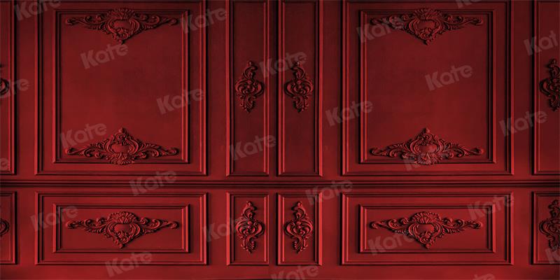 Kate Retro Vintage Dark Red Wall Backdrop for Photography -UK
