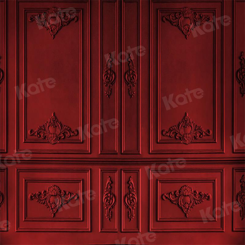 Kate Retro Vintage Dark Red Wall Backdrop for Photography -UK