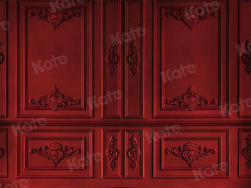 Kate Retro Vintage Dark Red Wall Backdrop for Photography -UK