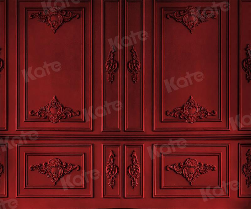 Kate Retro Vintage Dark Red Wall Backdrop for Photography -UK
