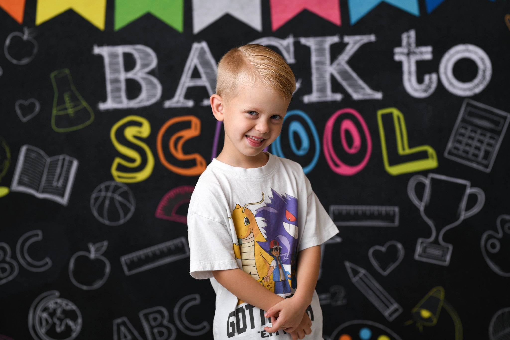 Kate Back to school Backdrop Blackboard Flag for Photography