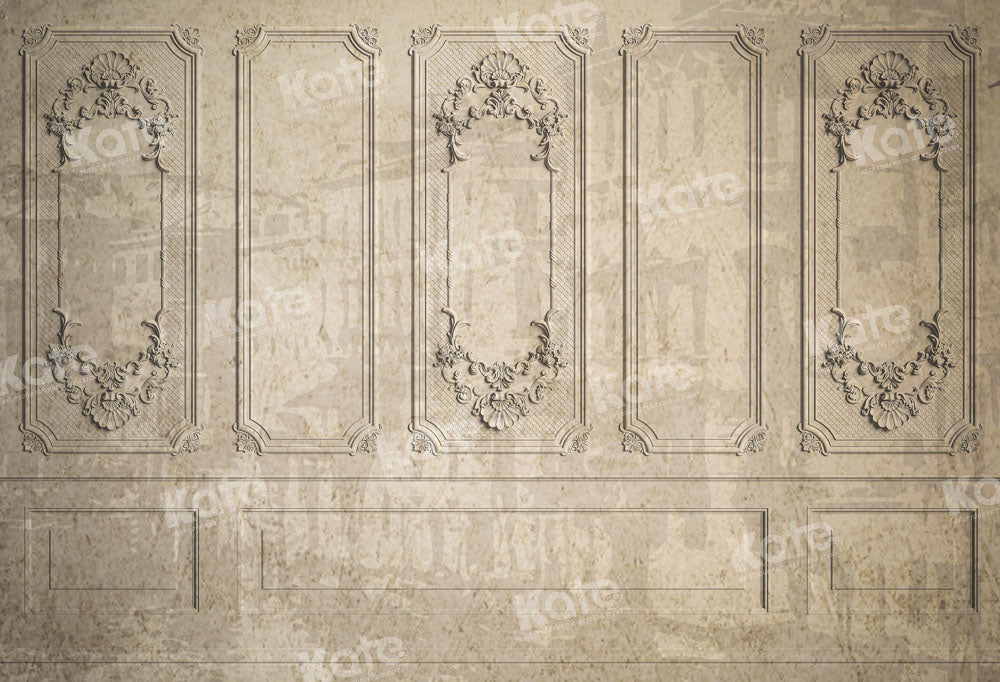 Kate Retro Vintage Wall Beige Backdrop Designed by Chain Photography -UK