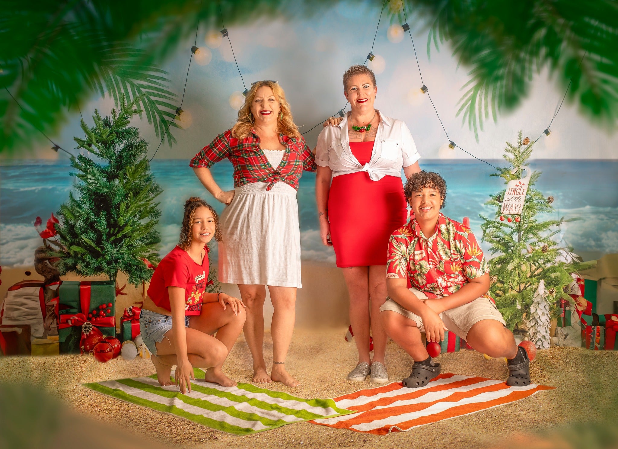 Kate Christmas In Summer Beach Gifts Backdrop Designed by Emetselch -UK