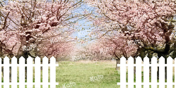 Kate Spring Flower Tree Backdrop Fence Designed by Chain Photography -UK